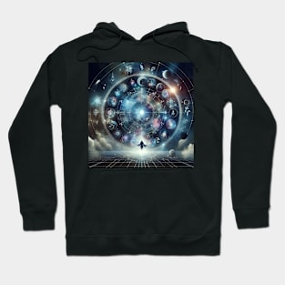 Cosmic Harmony: The Zodiac Universe Hoodie